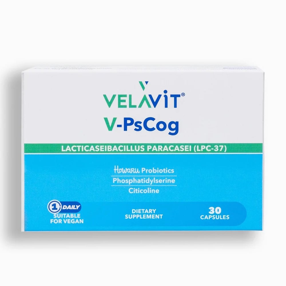 Velavit V-PsCog - Lpc-37, Fosfotidilserin ve Sitikolin İçeren Takviye Edici Gıda 30 Kapsül