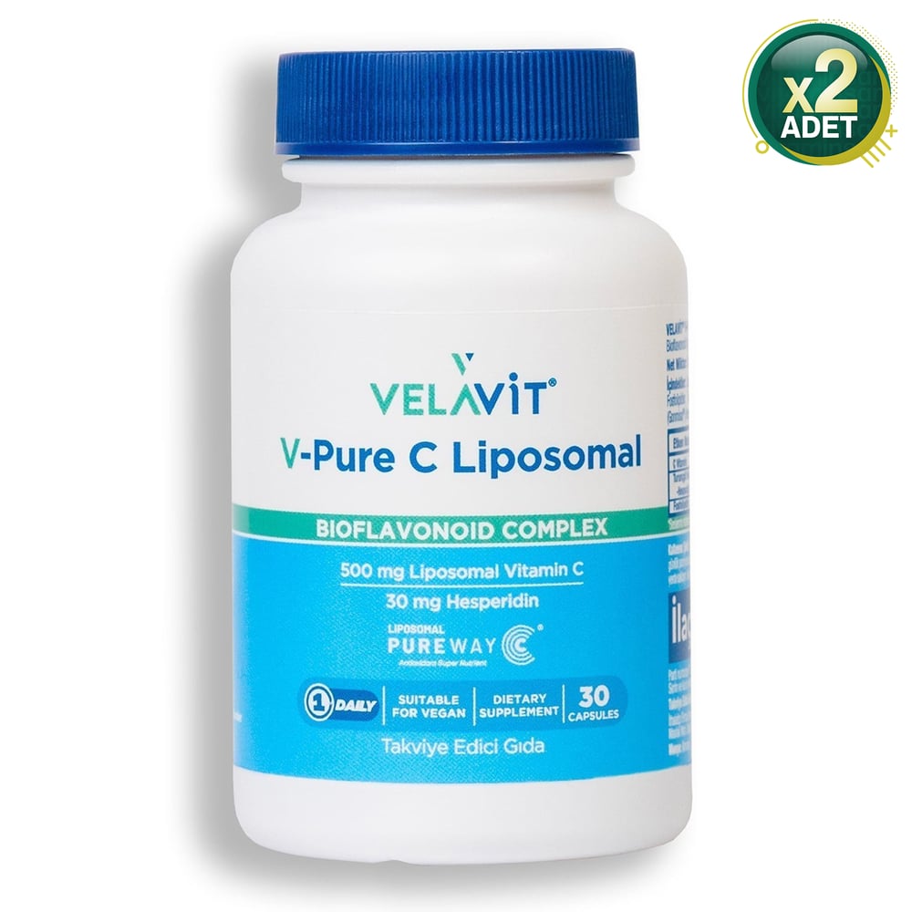 Velavit V-Pure C Liposomal Bioflavonoid Complex 30 Kapsül 2  Adet