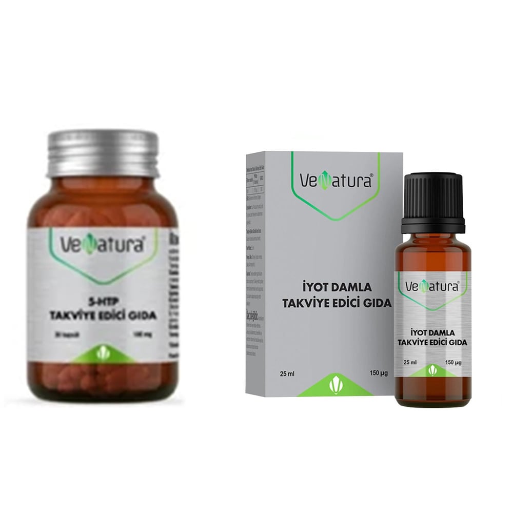 Venatura 5-htp 100 Mg 30 Kapsül +Venatura İyot Damla 25 ml