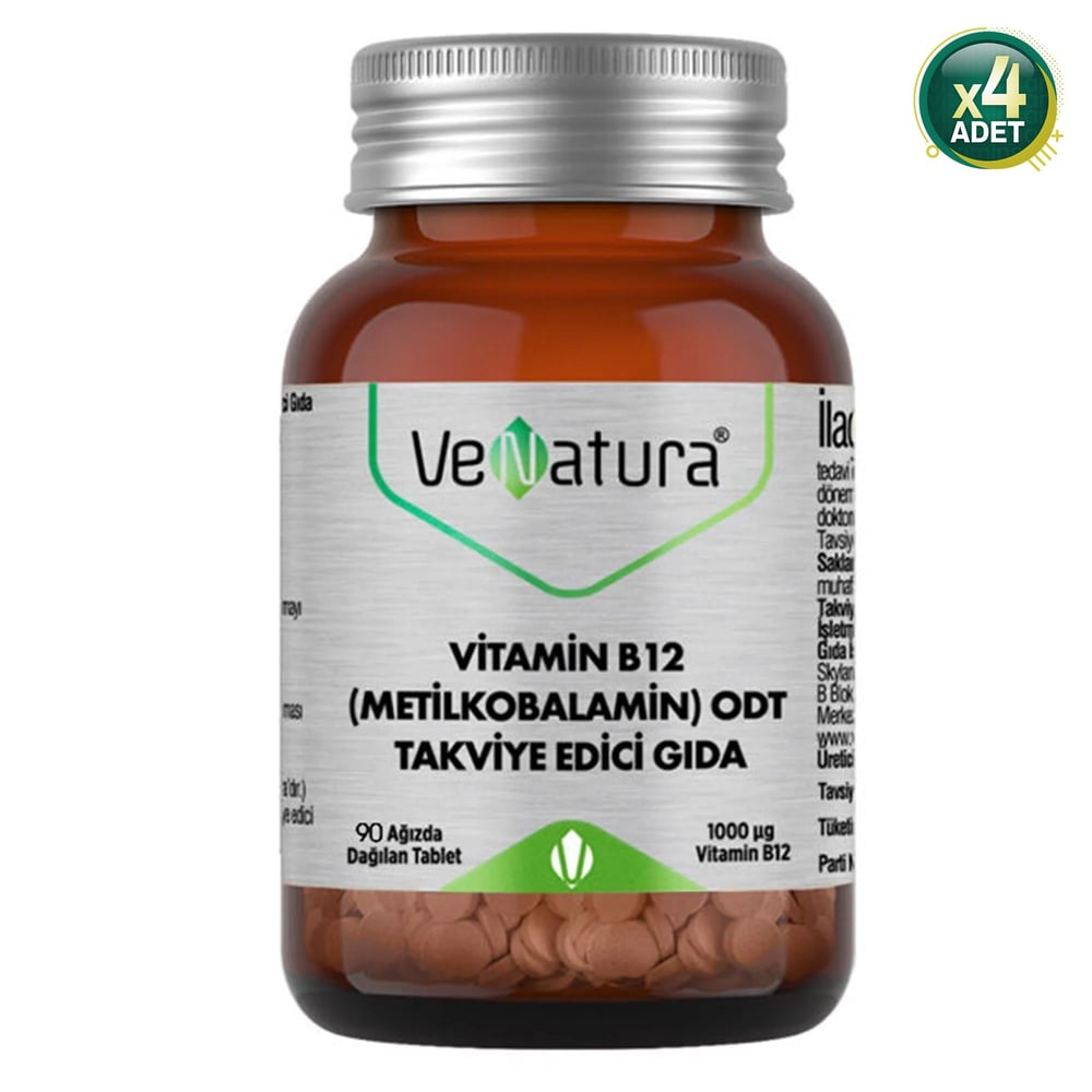 venatura b12 metilkobalamin odt 90 tablet - 4 adet