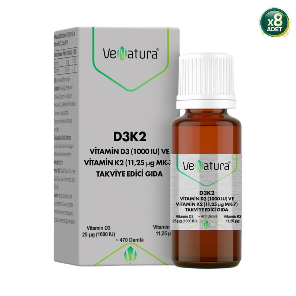 Venatura D3K2 20 ml Damla 8'li