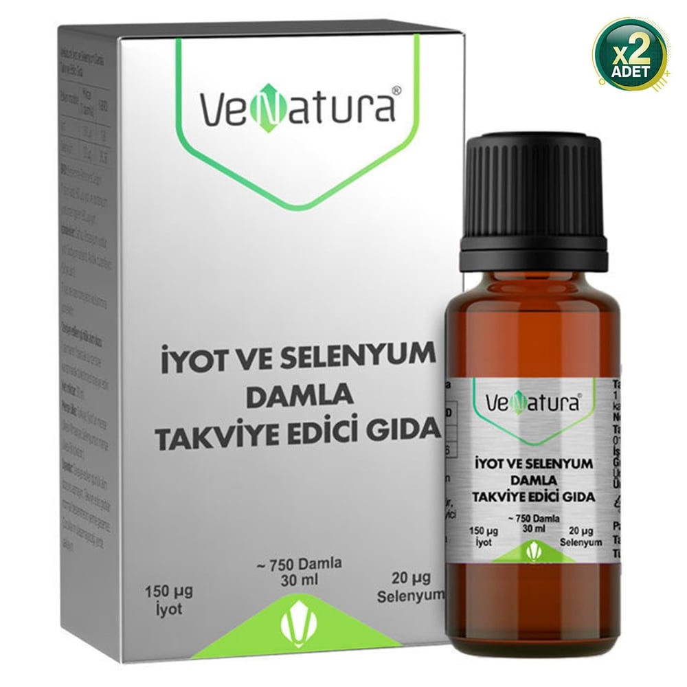 Venatura İyot ve Selenyum Damla 30 ml 2 Adet