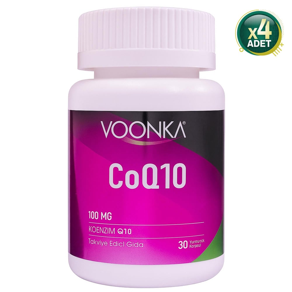 Voonka CoQ10 100 mg 30 Kapsül 4 Adet