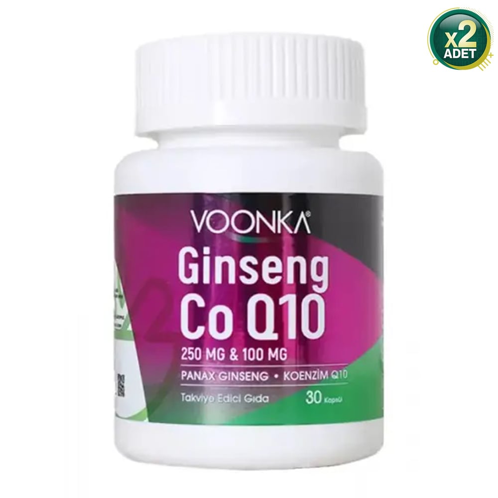 Voonka Ginseng Koenzim Q10 30 Kapsül 2 Adet