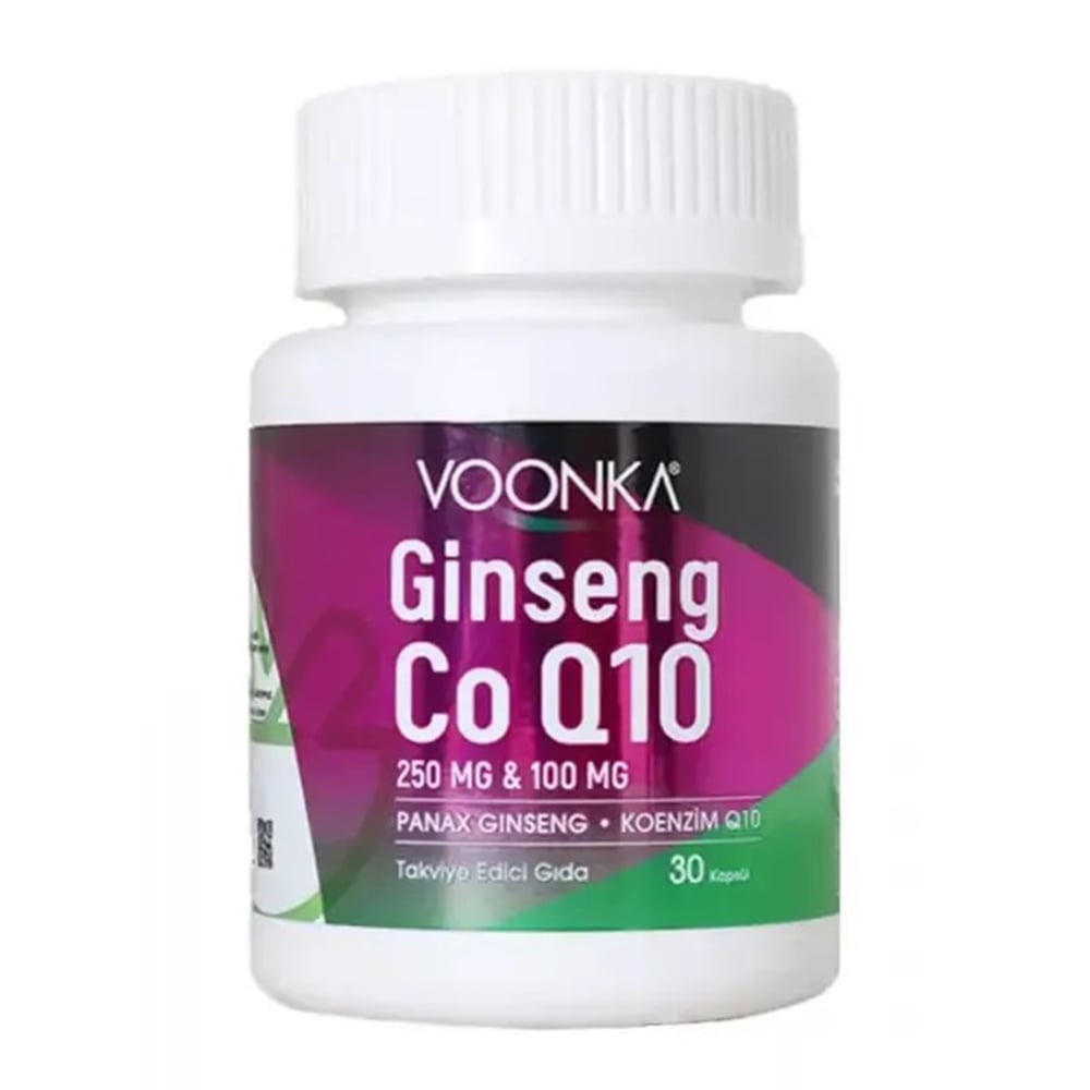Voonka Ginseng Koenzim Q10 30 Kapsül