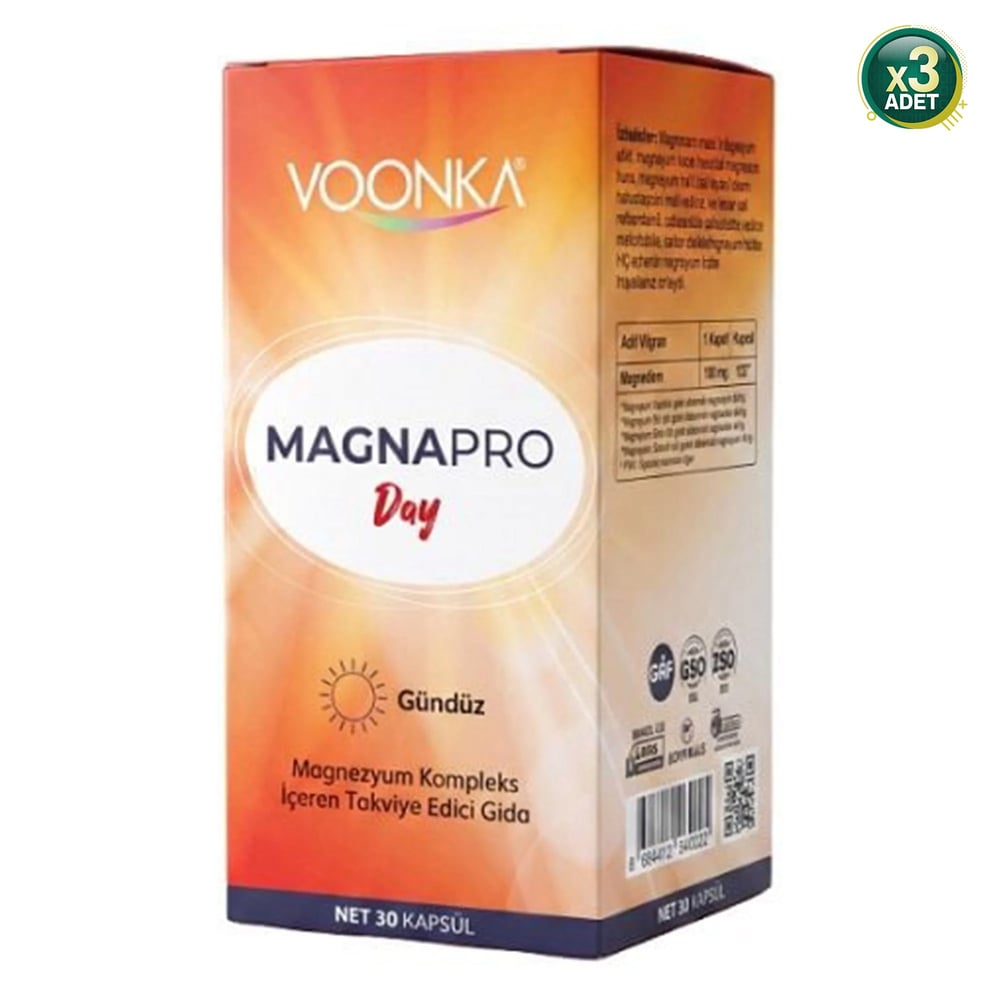 Voonka MagnaPro Day 30 Kapsül 3 Adet