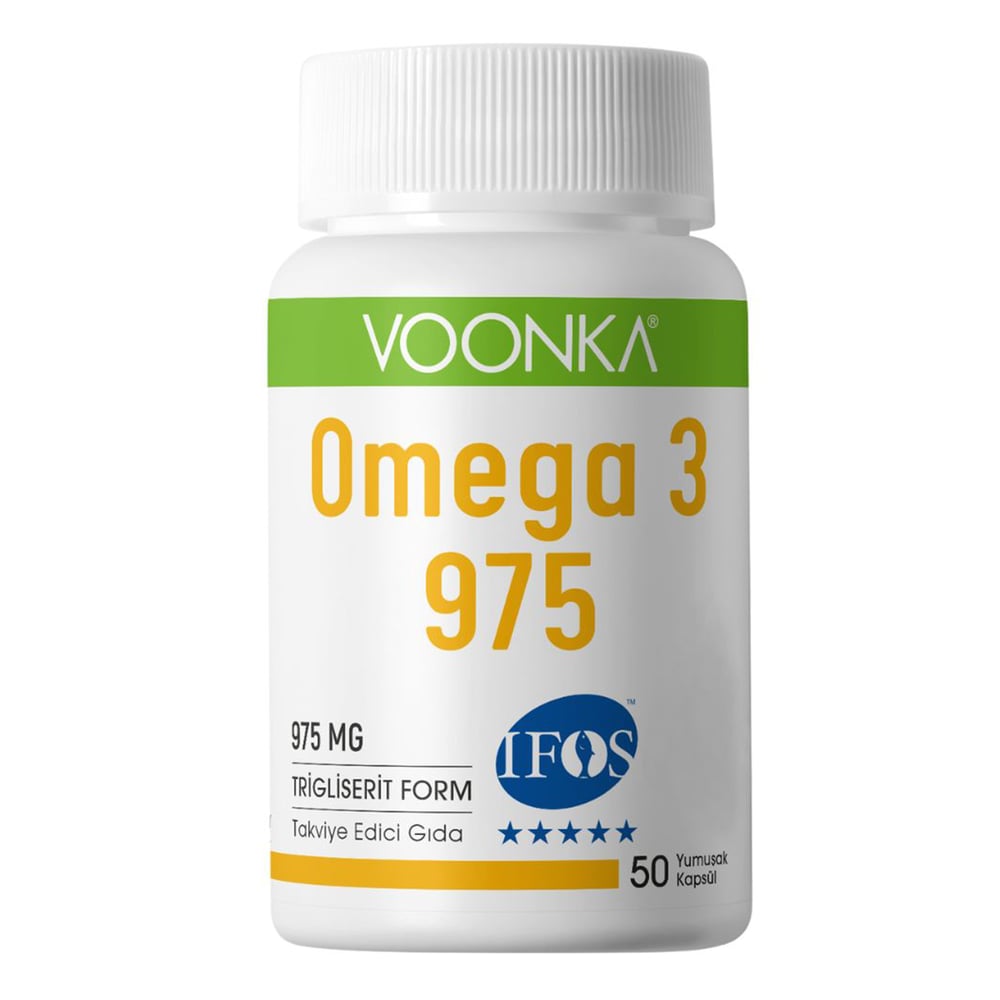 Voonka Omega 3 975 Takviye Edici Gıda 50 Yumuşak Kapsül