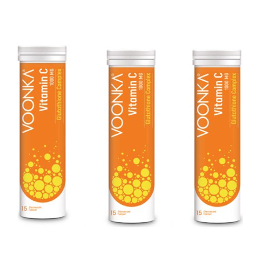 Voonka Vitamin C 1000 Mg 15 Efervesan Tablet X3 Adet