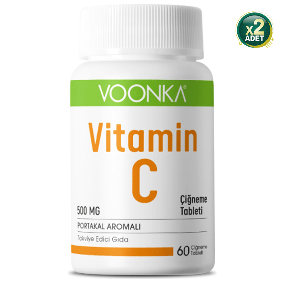 Voonka Vitamin C 500 Mg 60 Çiğneme Tableti 2 Adet
