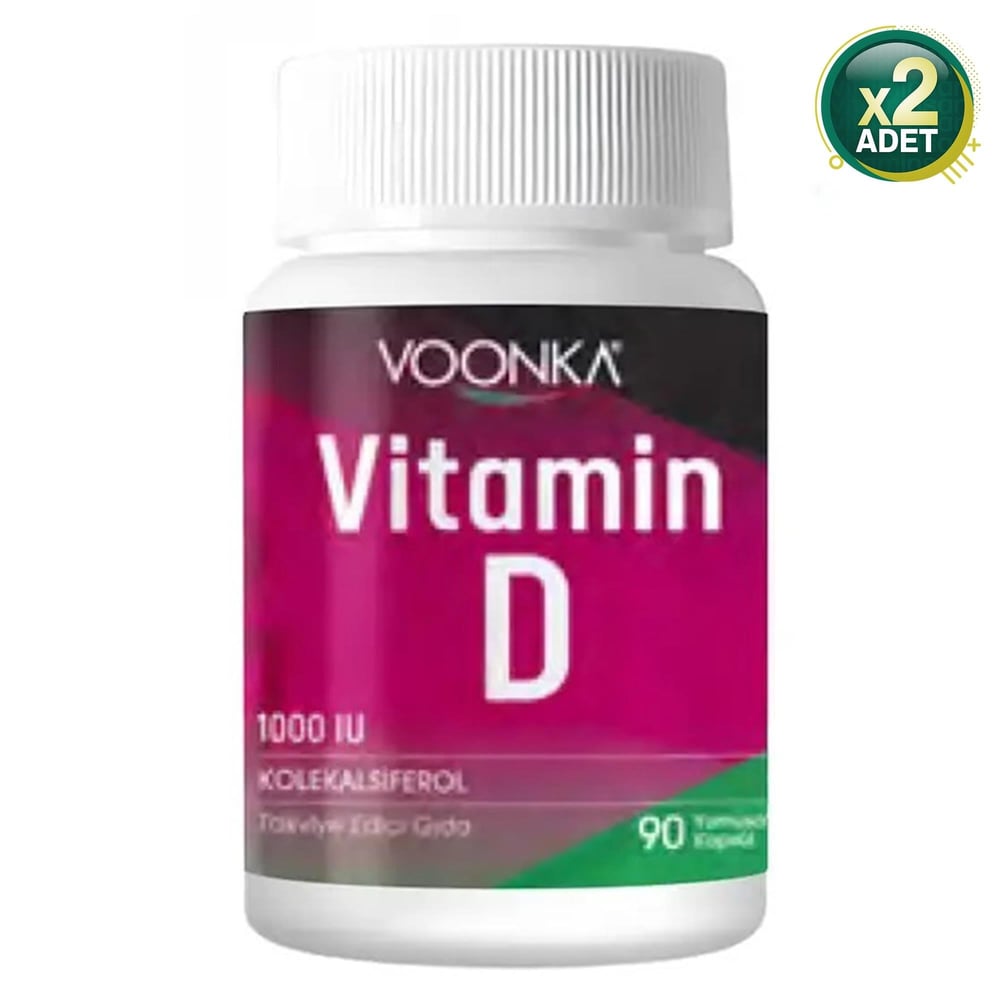 Voonka Vitamin D 90 Yumuşak Kapsül 2 Adet