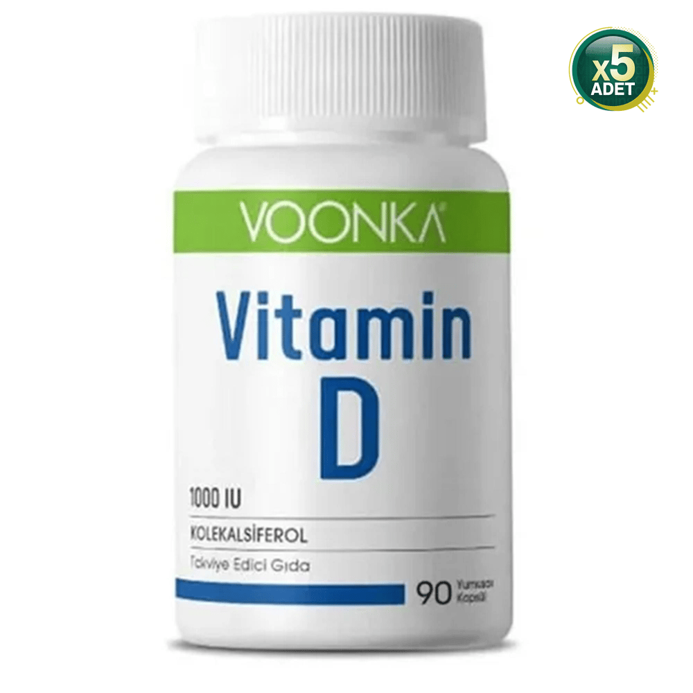 Voonka Vitamin D 90 Yumuşak Kapsül  5 Adet
