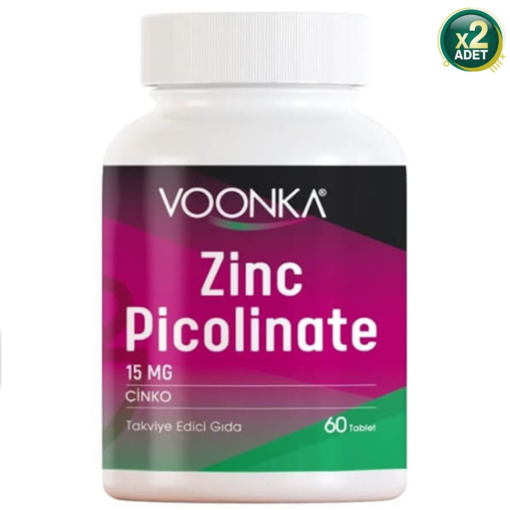 Voonka Zinc Picolitane 60 Tablet 2 'li Paket