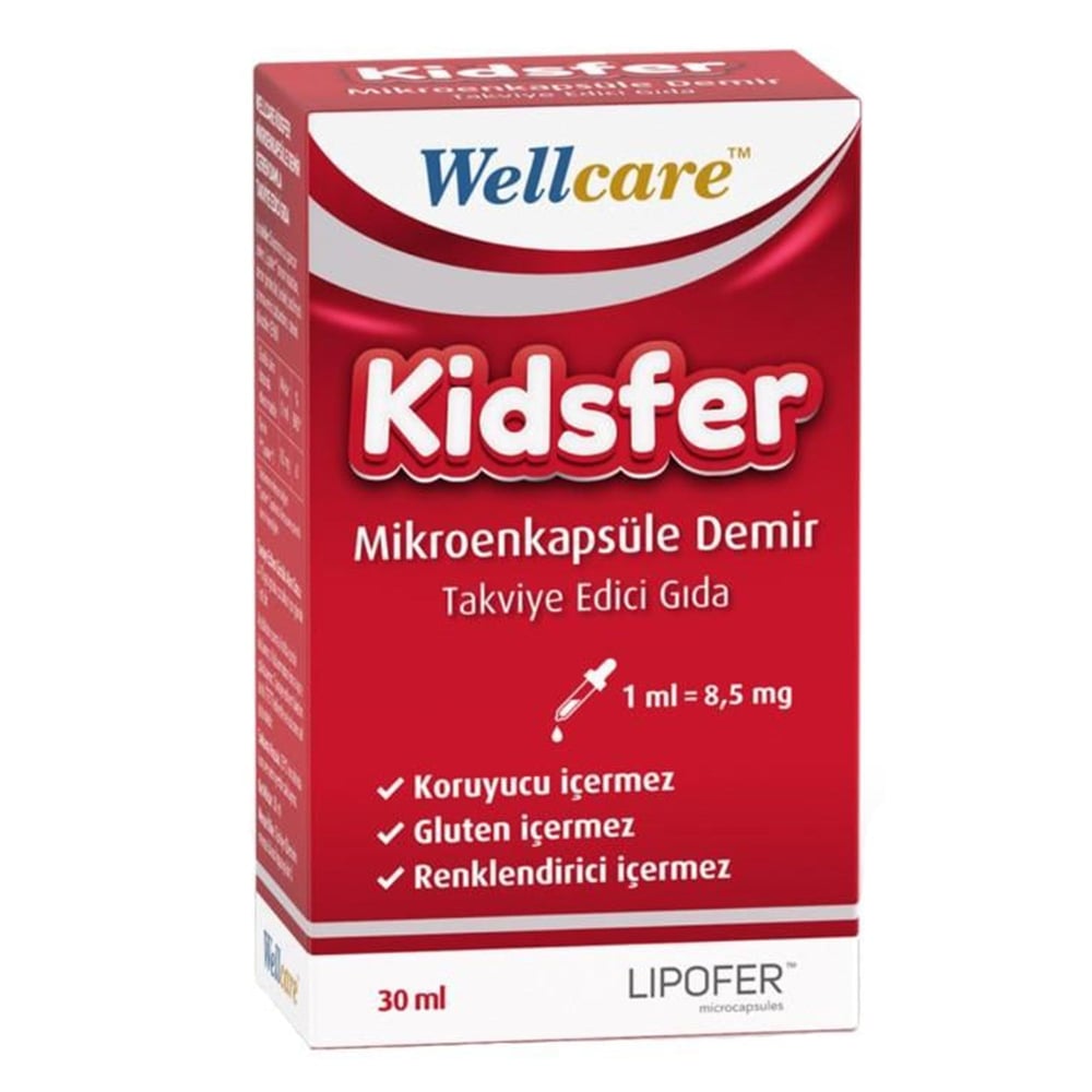 Wellcare Kidsfer Mikroenkapsüle Demir 30 ml Damla