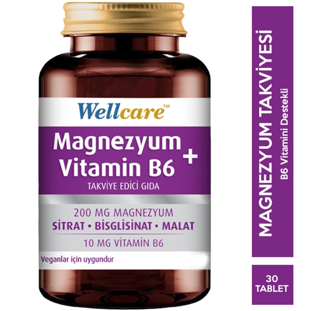 Wellcare Magnezyum Vitamin B6 30 Tablet