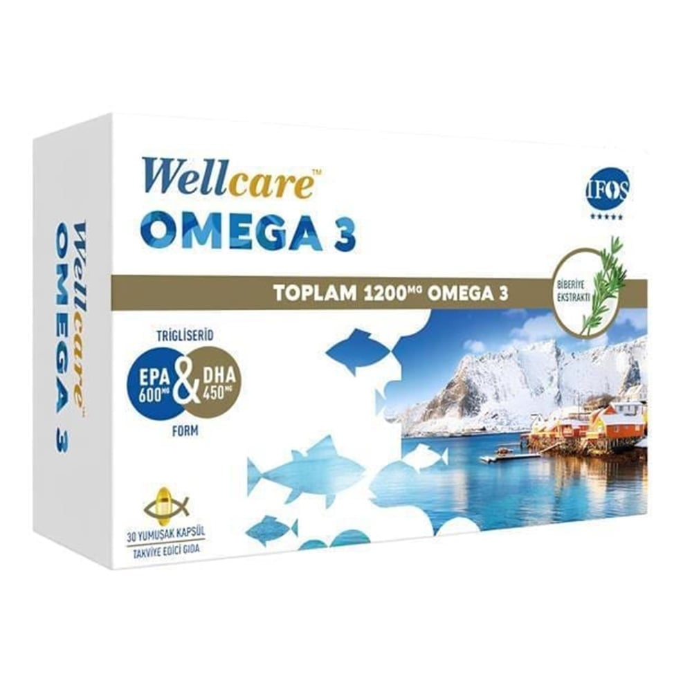 Wellcare Omega 3 1200 mg 30 Kapsül