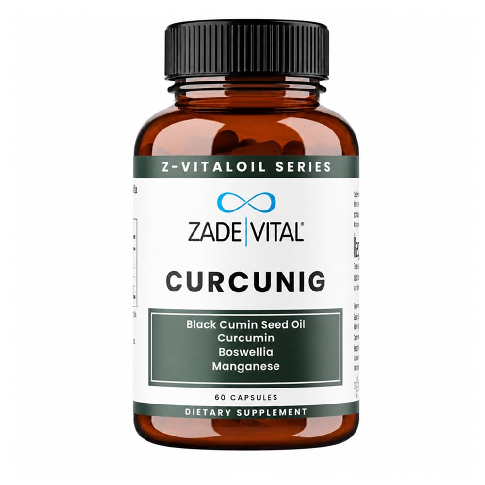 Zade Vital Curcunig 60 Kapsül (Çörek Otu Yağı, Zerdeçal, Boswellia Serrata, Piperin, Manganez)