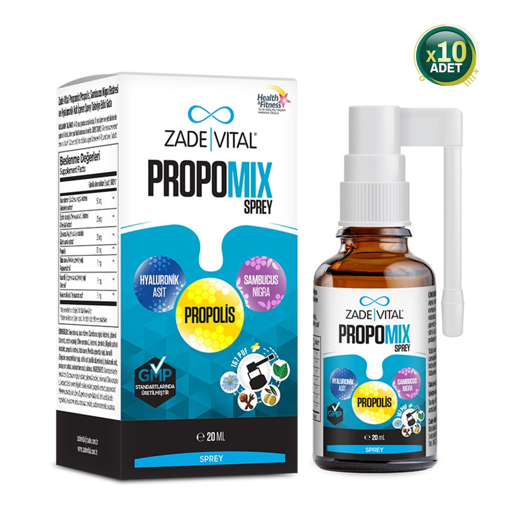 Zade Vital Propomix Sprey 20 ml 10 Adet