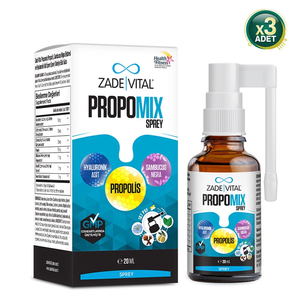 Zade Vital Propomix Sprey 20 ml 3 Adet