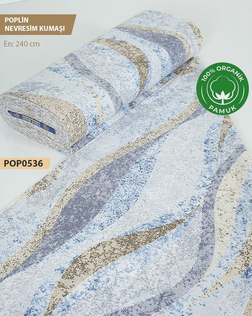 %100 Pamuk Poplin Nevresim Kumaşı En 240 cm-POP0536-36