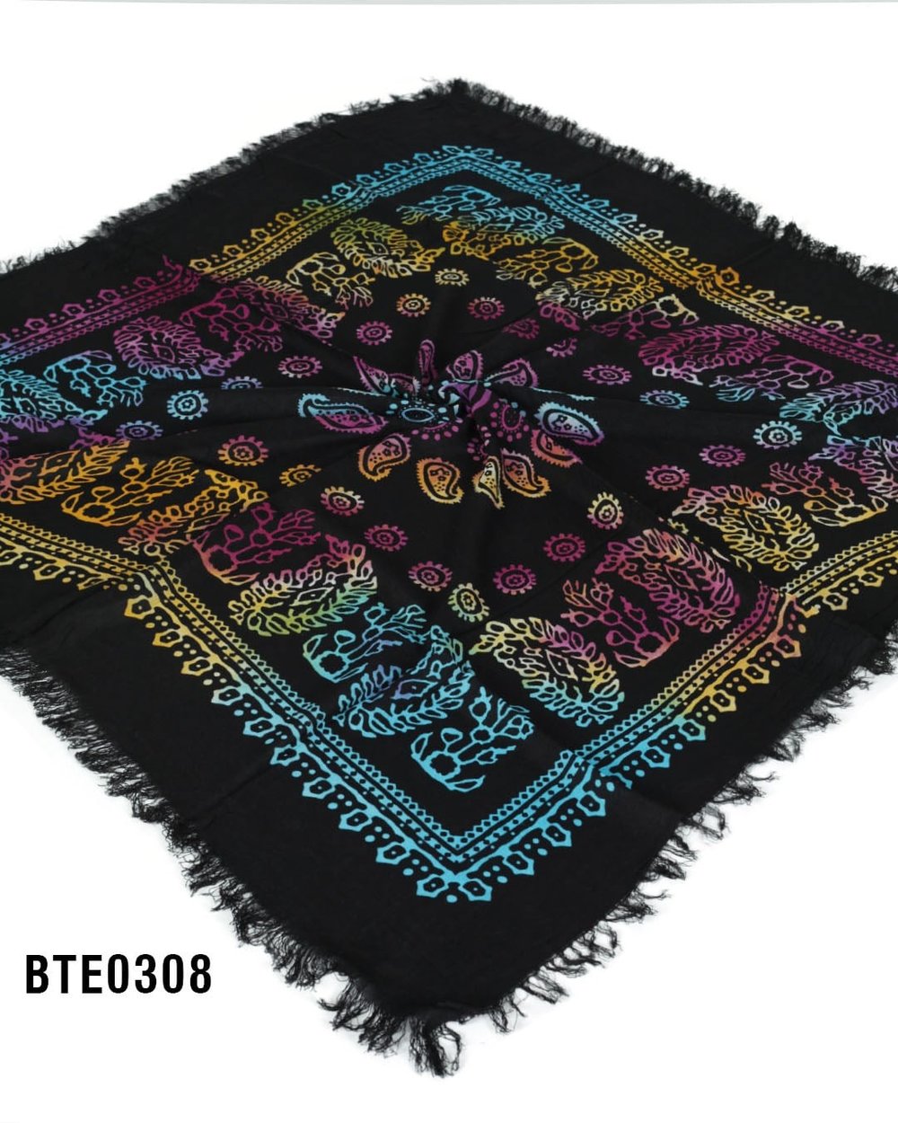 Batik Eşarp 100*100 cm  BTE0308-6507