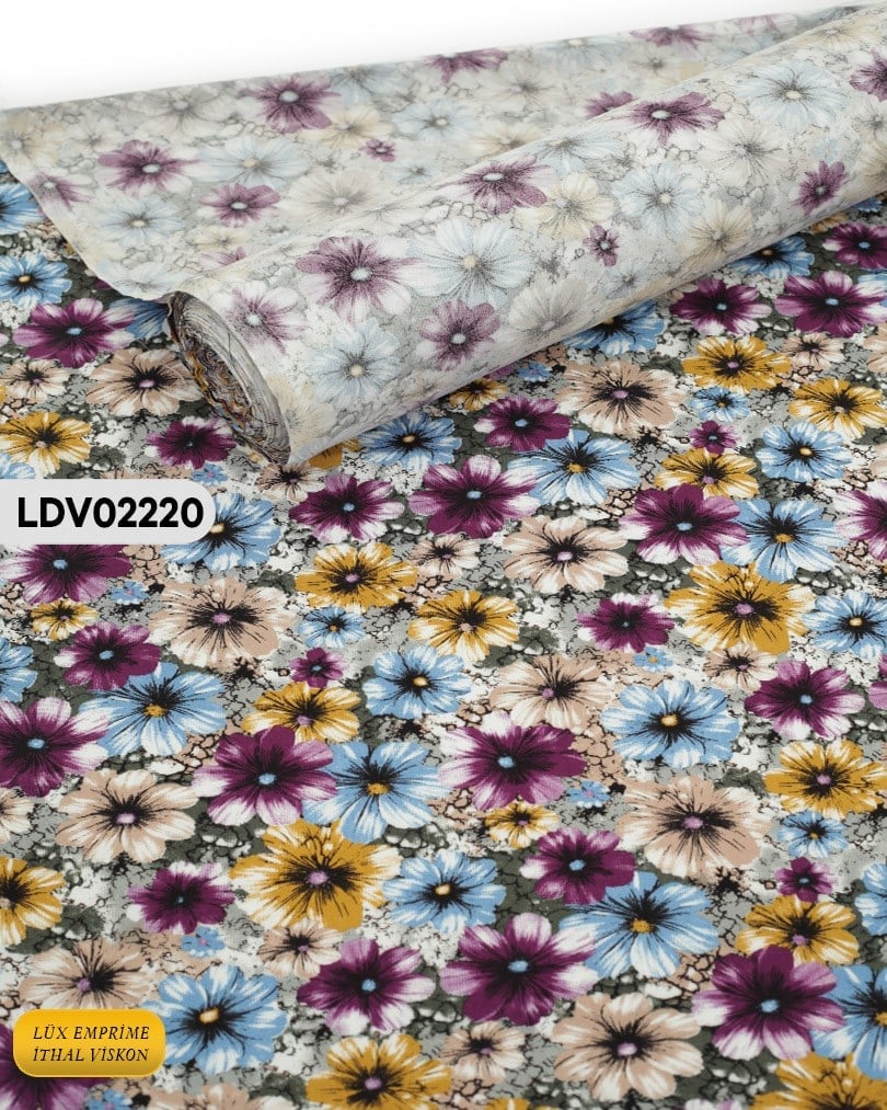 Dar En Pamuk Viskon Kumaş ( TEK EN ) 90cm-LDV02220