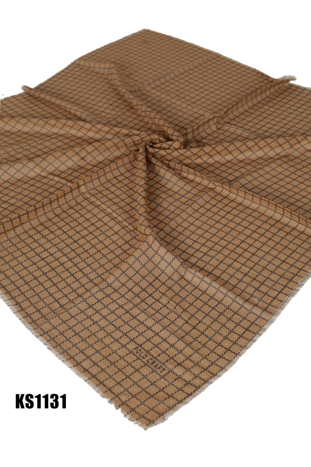 Desenli Flamlı Eşarp 100*100cm KS1131-1024