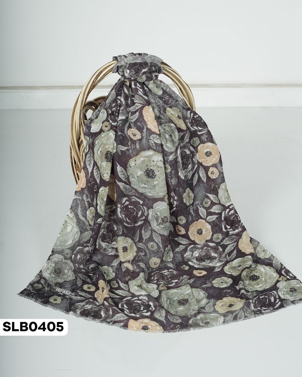 Desenli Lüxs Bambu Şal SLB0405-5524