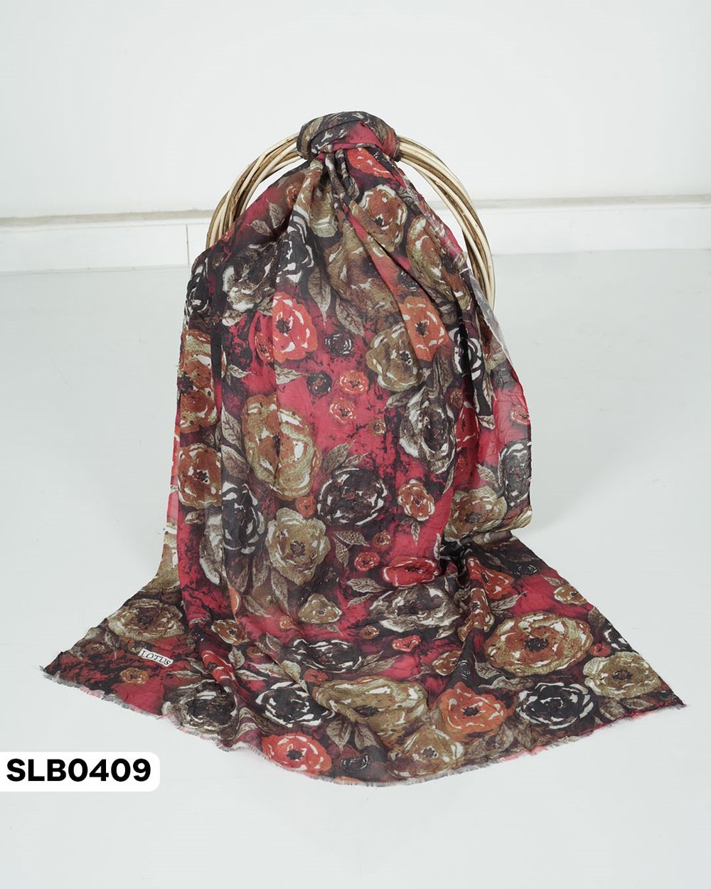 Desenli Lüxs Bambu Şal SLB0409-5528