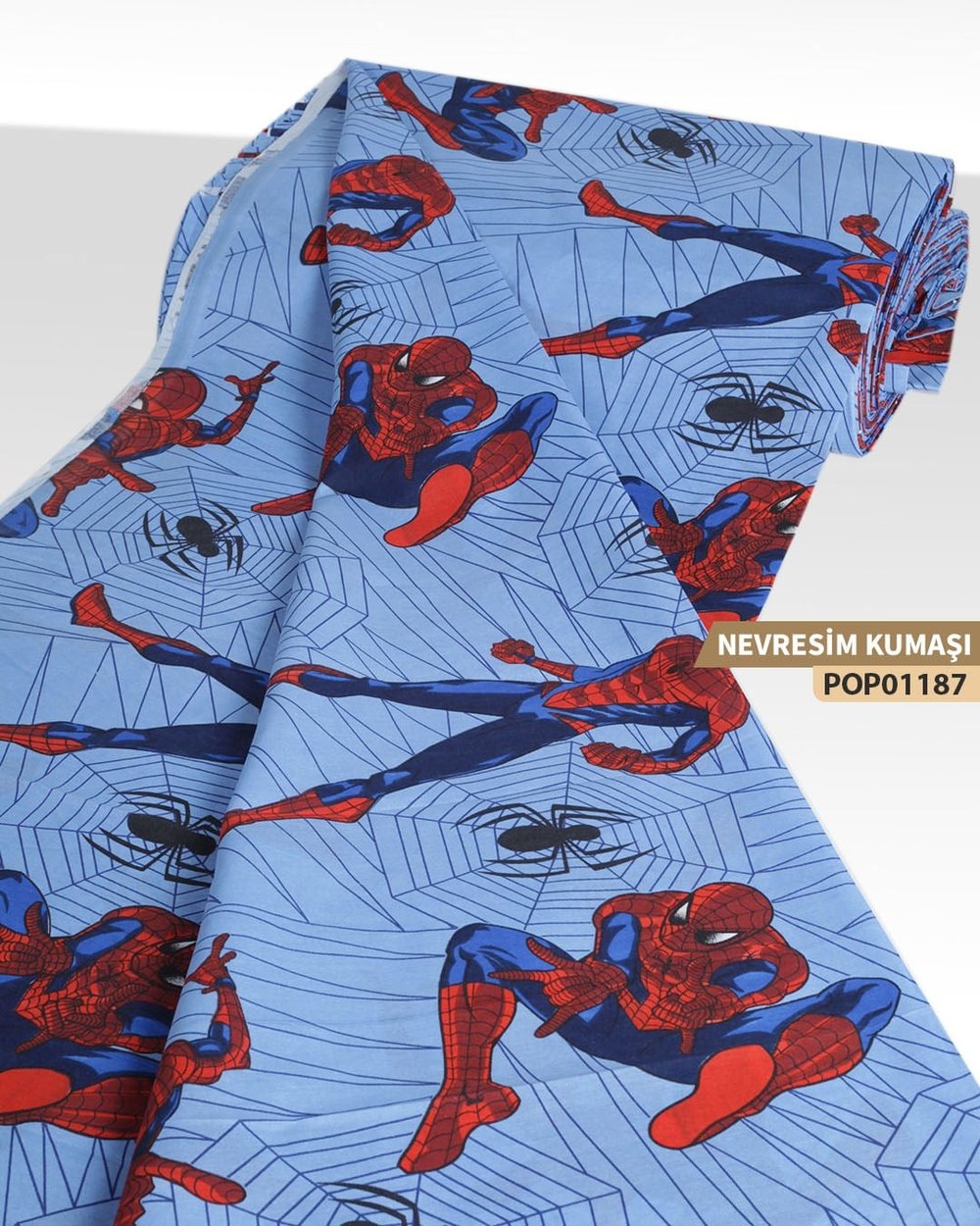 DESENLİ Poplin Nevresim Kumaşı En 240 cm-POP01187-187