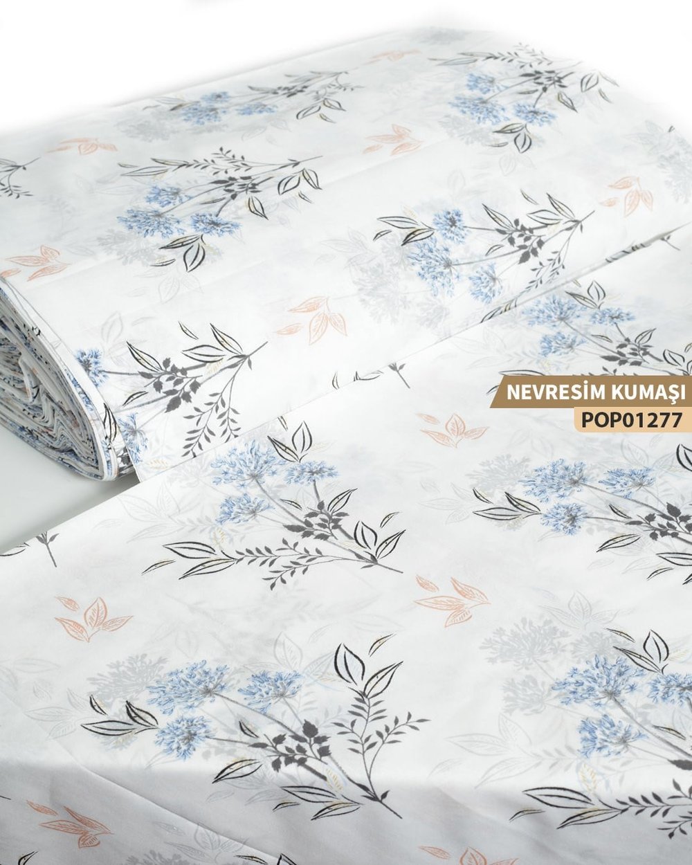 DESENLİ Poplin Nevresim Kumaşı En 240 cm-POP01277-277