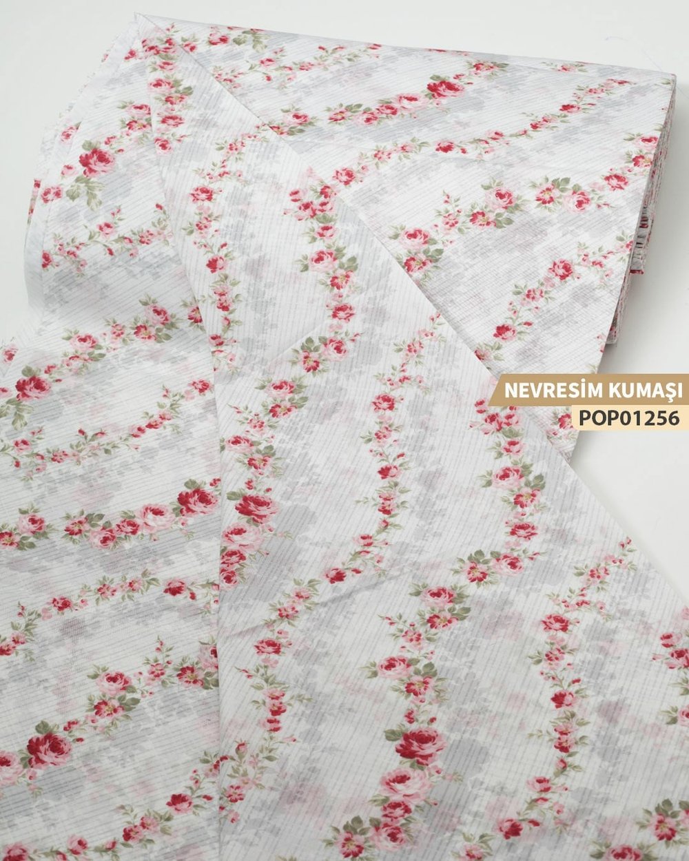 DESENLİ Poplin Nevresim Kumaşı En 240 cm-POP01256-256