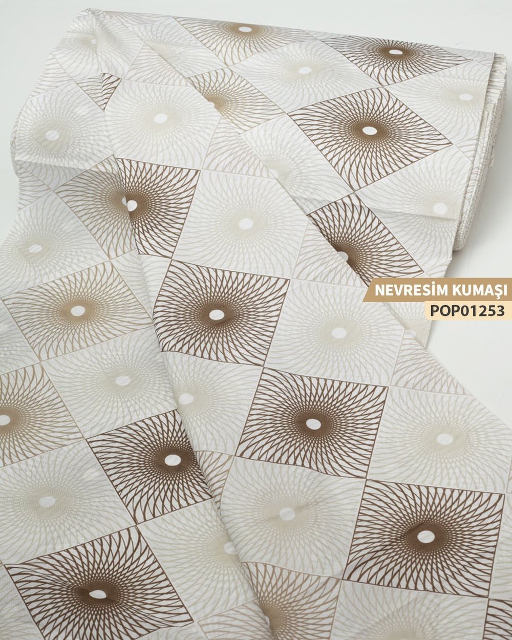 DESENLİ Poplin Nevresim Kumaşı En 240 cm-POP01253-253