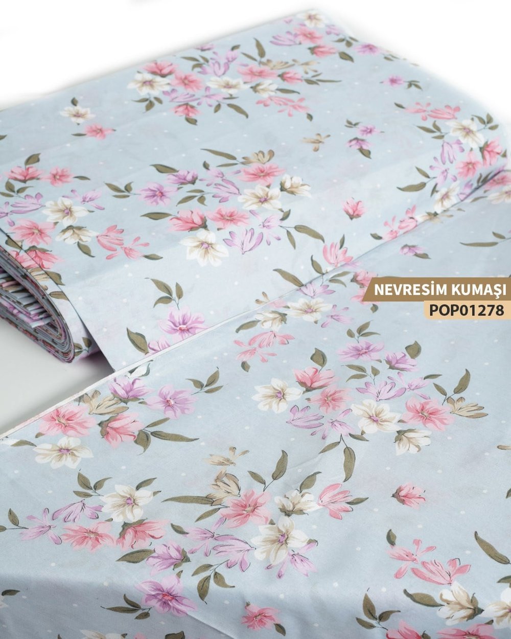 DESENLİ Poplin Nevresim Kumaşı En 240 cm-POP01278-278