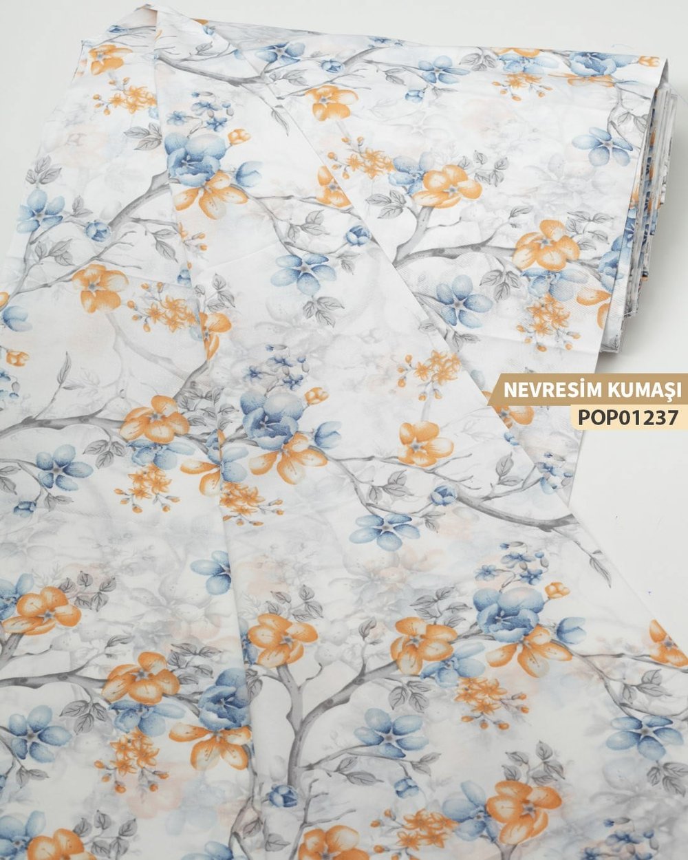 DESENLİ Poplin Nevresim Kumaşı En 240 cm-POP01237-237