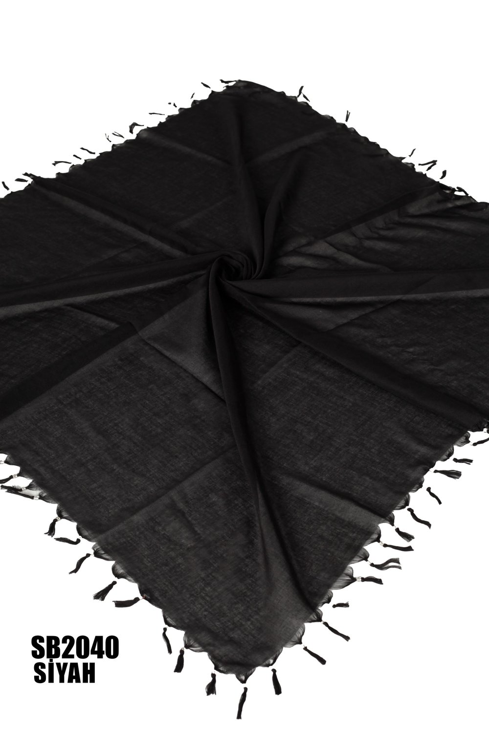 DİMİ 110*110 CM COTTON SÖKME BONCUKLU EŞARP SB2040-6133