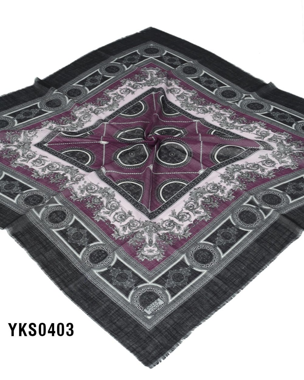 DOLCE COOL 100*100cm Flamlı Eşarp YKS0403-1619