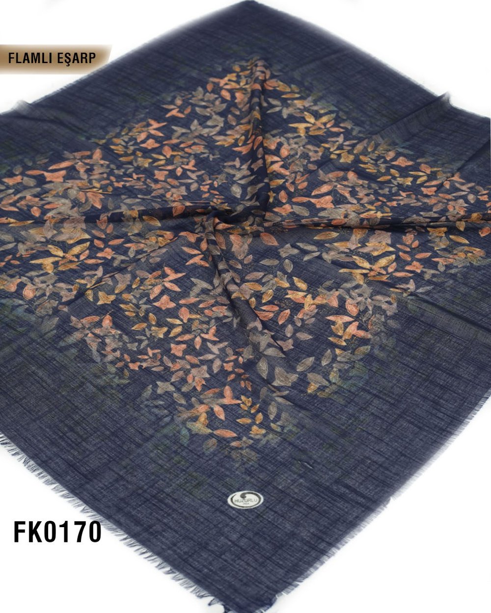 DOLCE İpek 100*100cm Flamlı Eşarp FK0170-4225