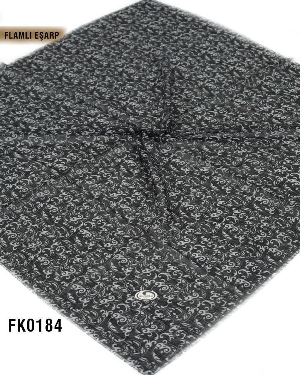 DOLCE İpek 100*100cm Flamlı Eşarp FK0184-4104