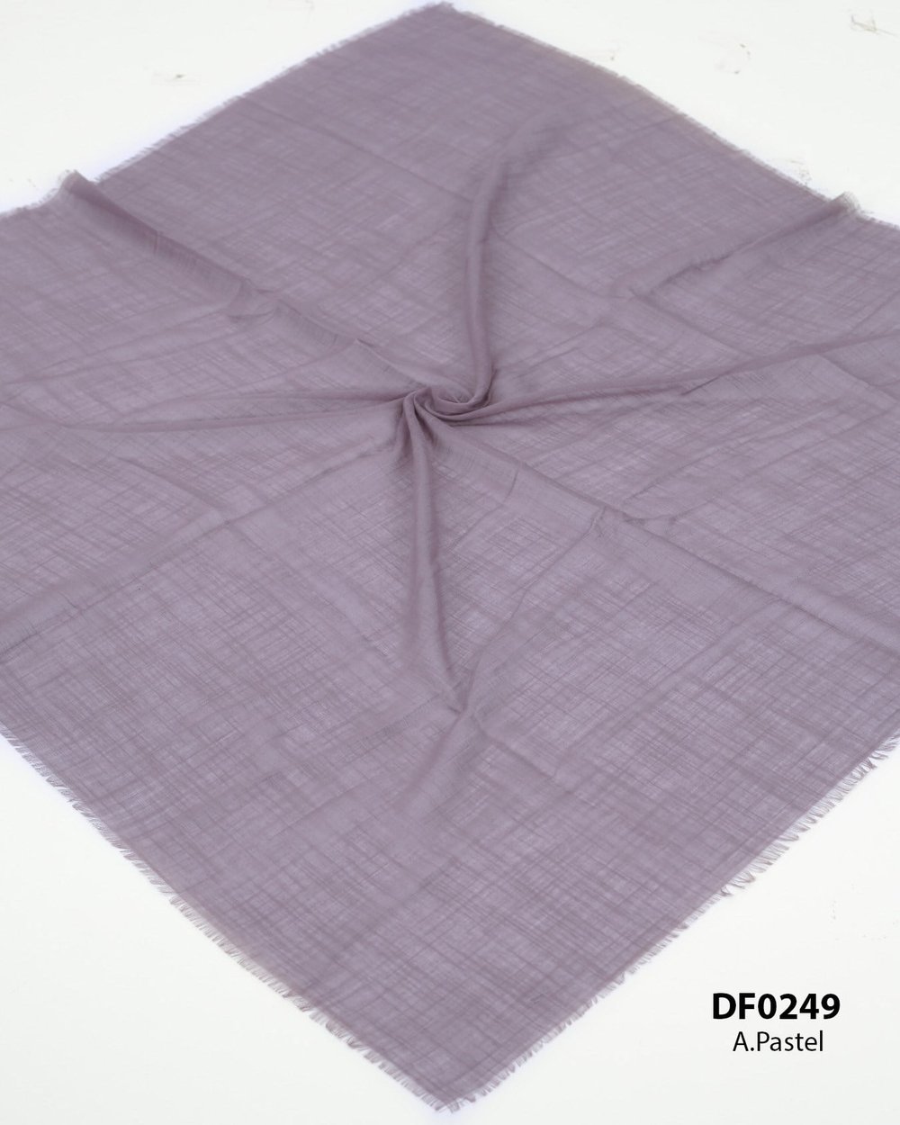 Düz Renk Flamlı Eşarp DF0249-AÇIK PASTEL