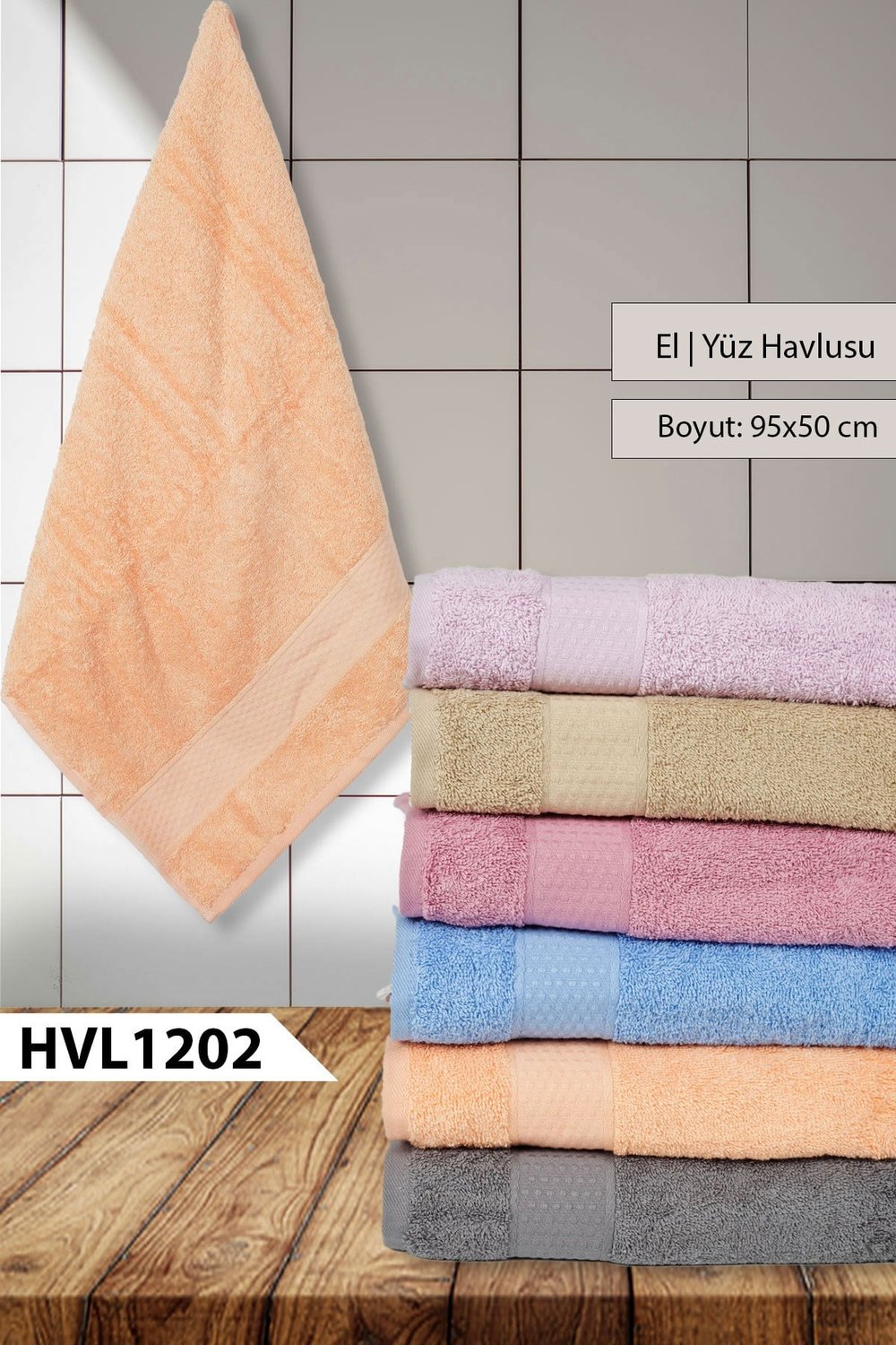 El yüz Havlusu 90*50cm HVL1202-21408