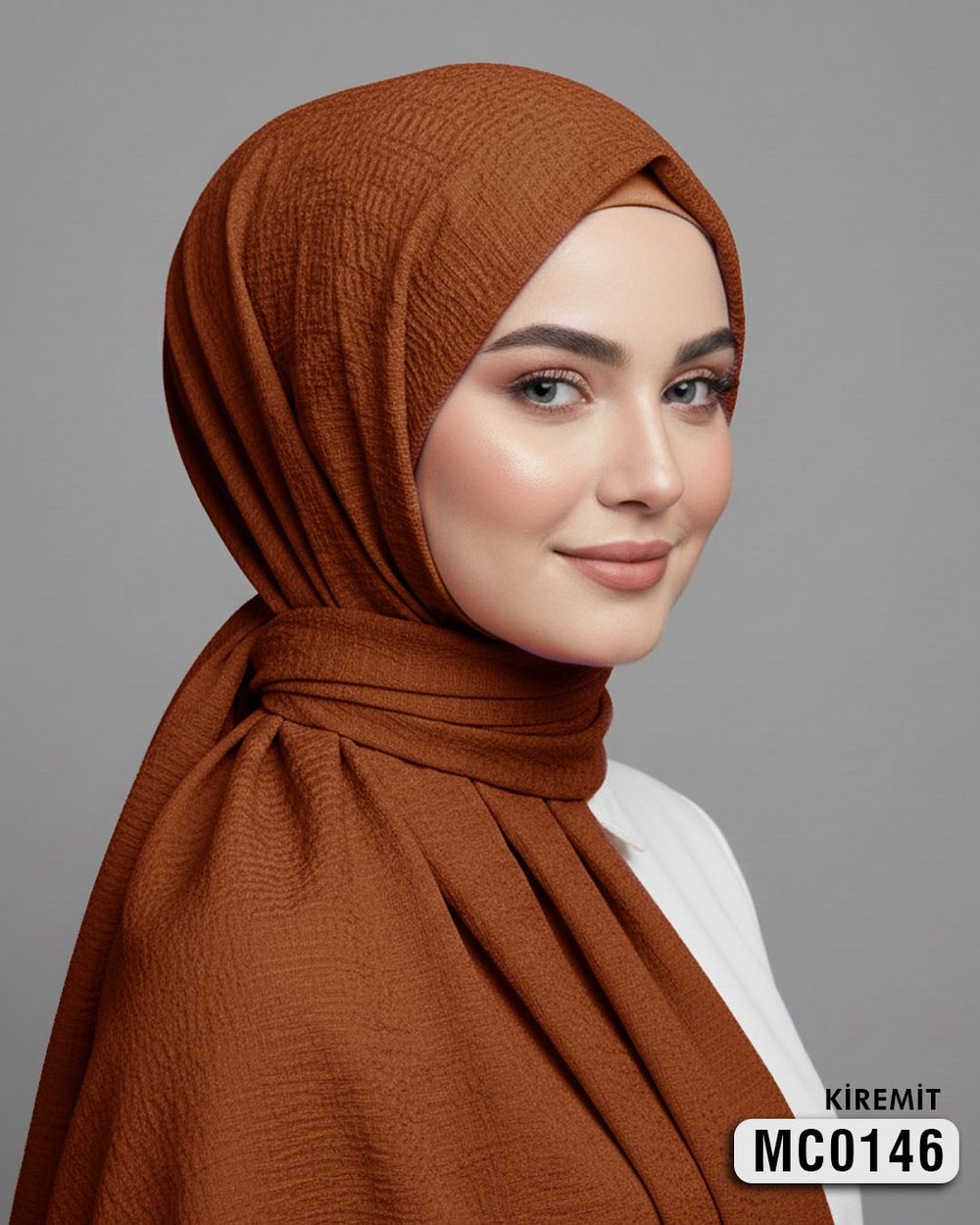 MİO CAZZ EŞARP 100*100 cm Kiremit MC0146-2110