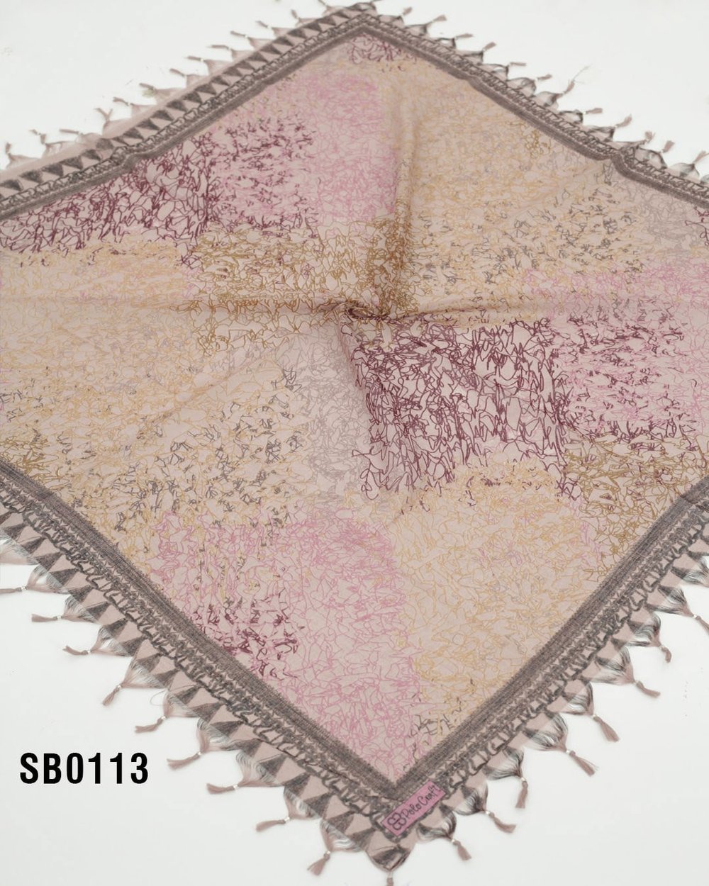 POLO CRAFT 100*100 CM COTTON SÖKME BONCUKLU EŞARP SB0113-6013