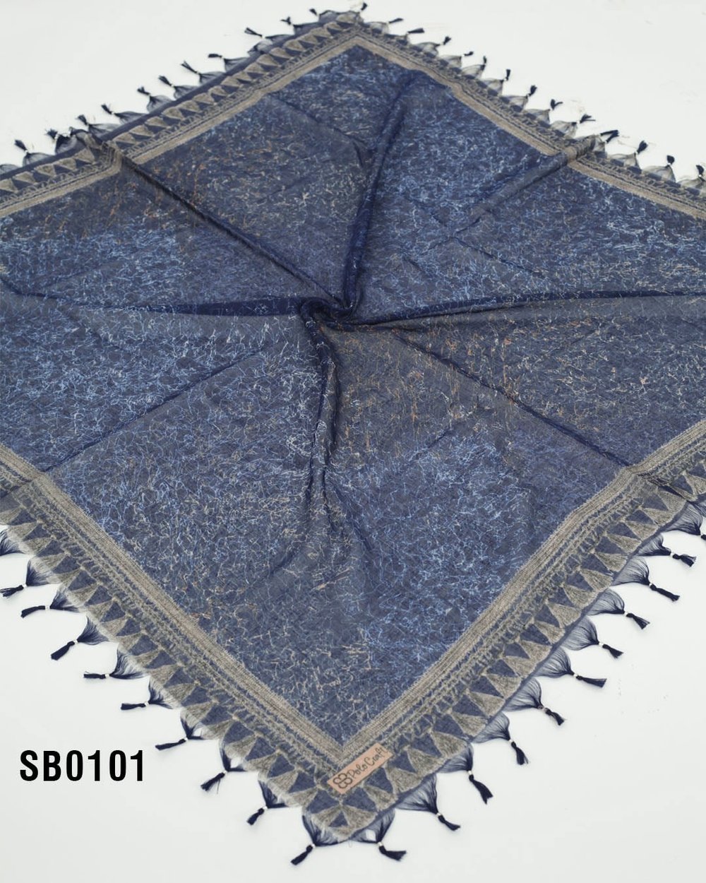 POLO CRAFT 100*100 CM COTTON SÖKME BONCUKLU EŞARP SB0101-6001