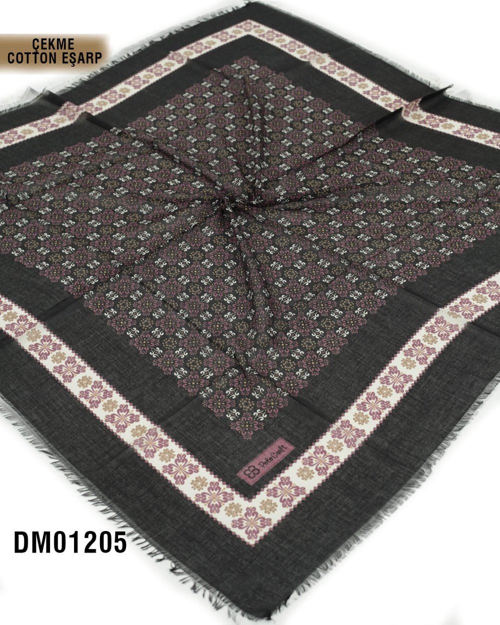 POLO CRAFT Çekme Pamuk Eşarp 100*100cm  DM01205-1603
