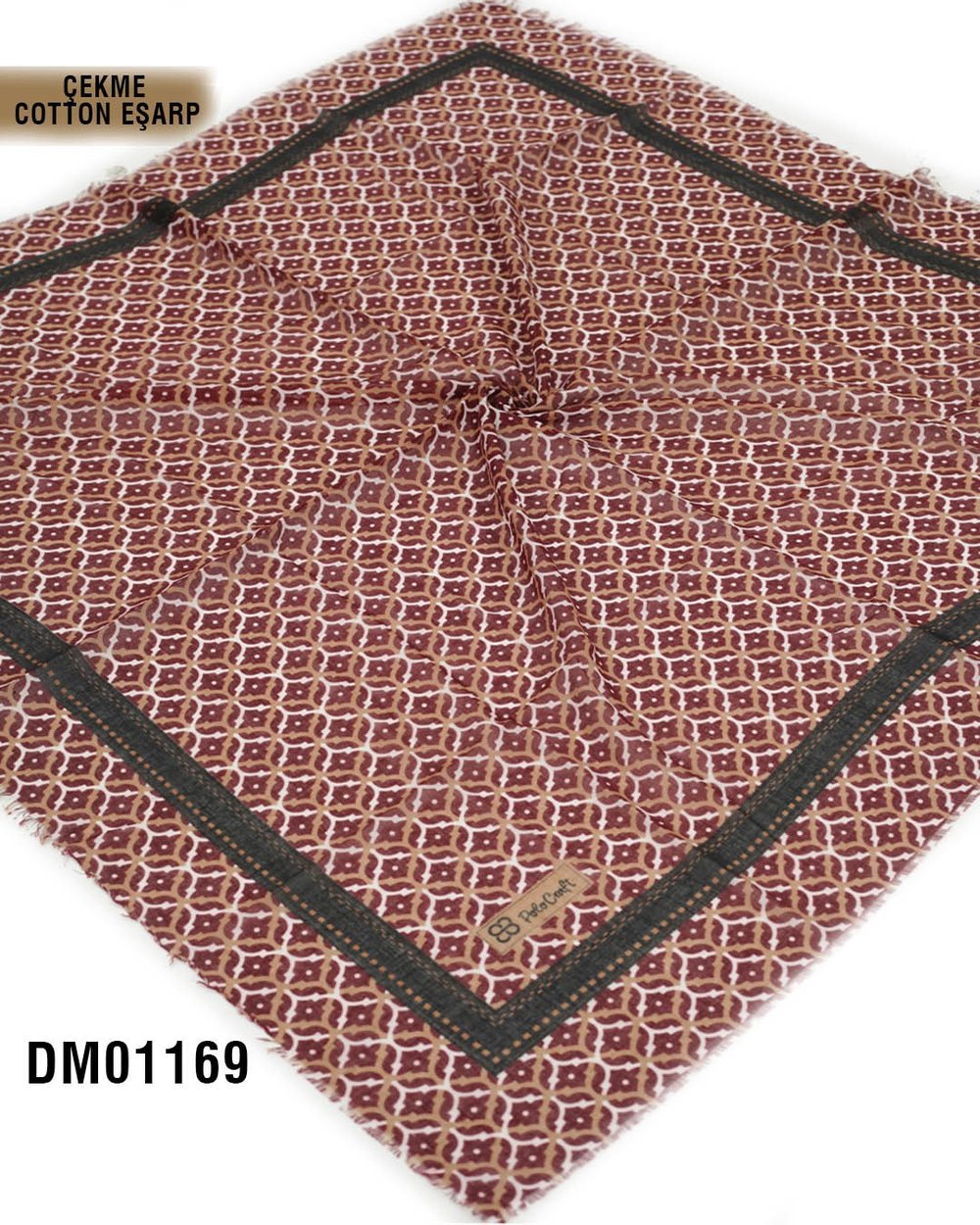 POLO CRAFT Çekme Pamuk Eşarp 100*100cm  DM01169-1825