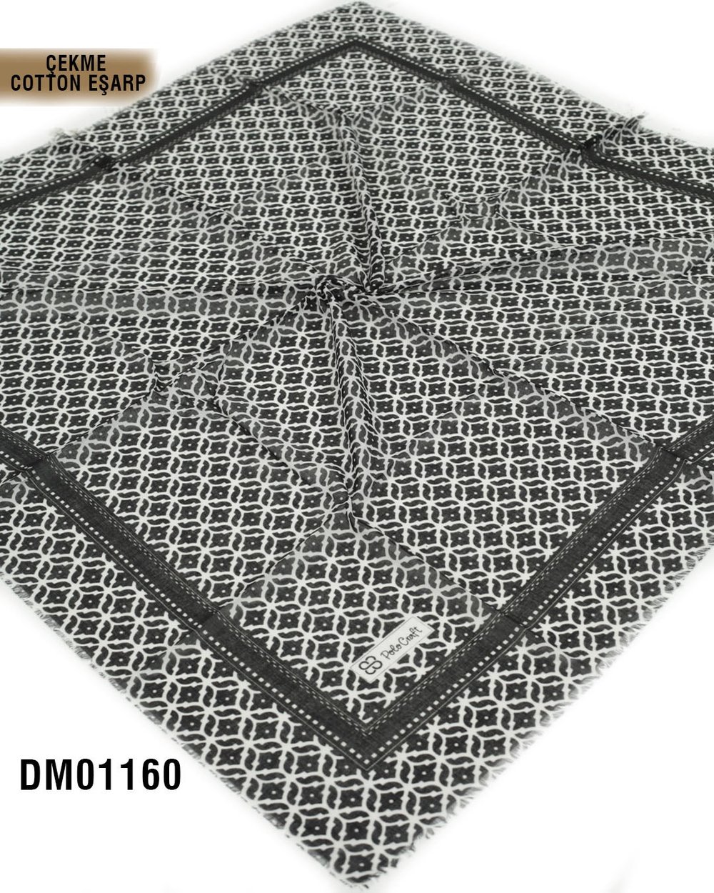 POLO CRAFT Çekme Pamuk Eşarp 100*100cm  DM01160-1816