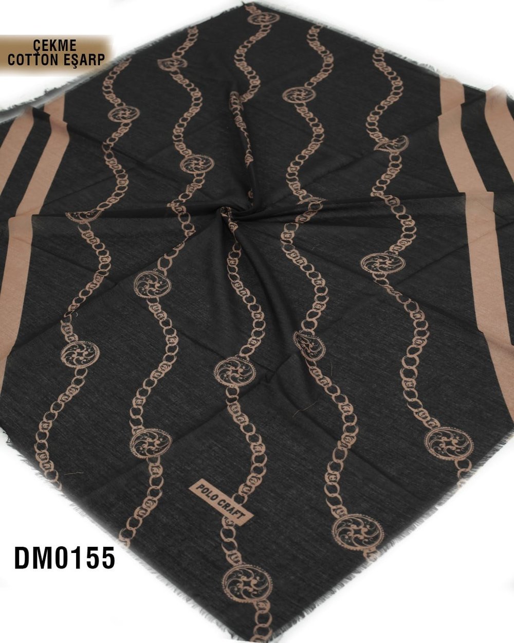POLO CRAFT Çekme Pamuk Eşarp 100*100cm  DM0155-2332