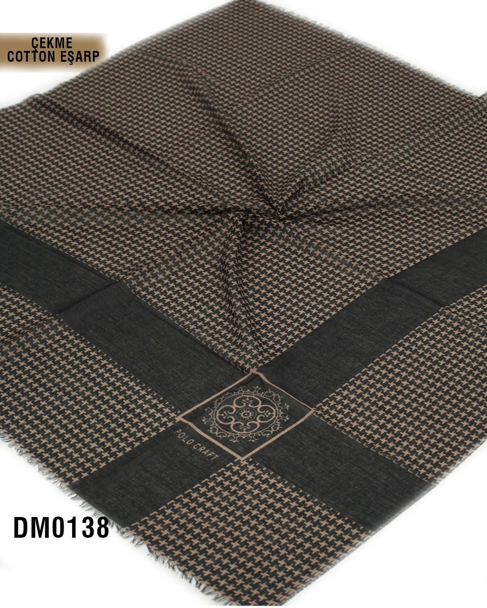 POLO CRAFT Çekme Pamuk Eşarp 100*100cm  DM0138-2309