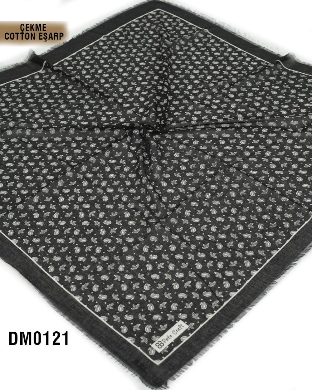 POLO CRAFT Çekme Pamuk Eşarp 100*100cm  DM0121-2409