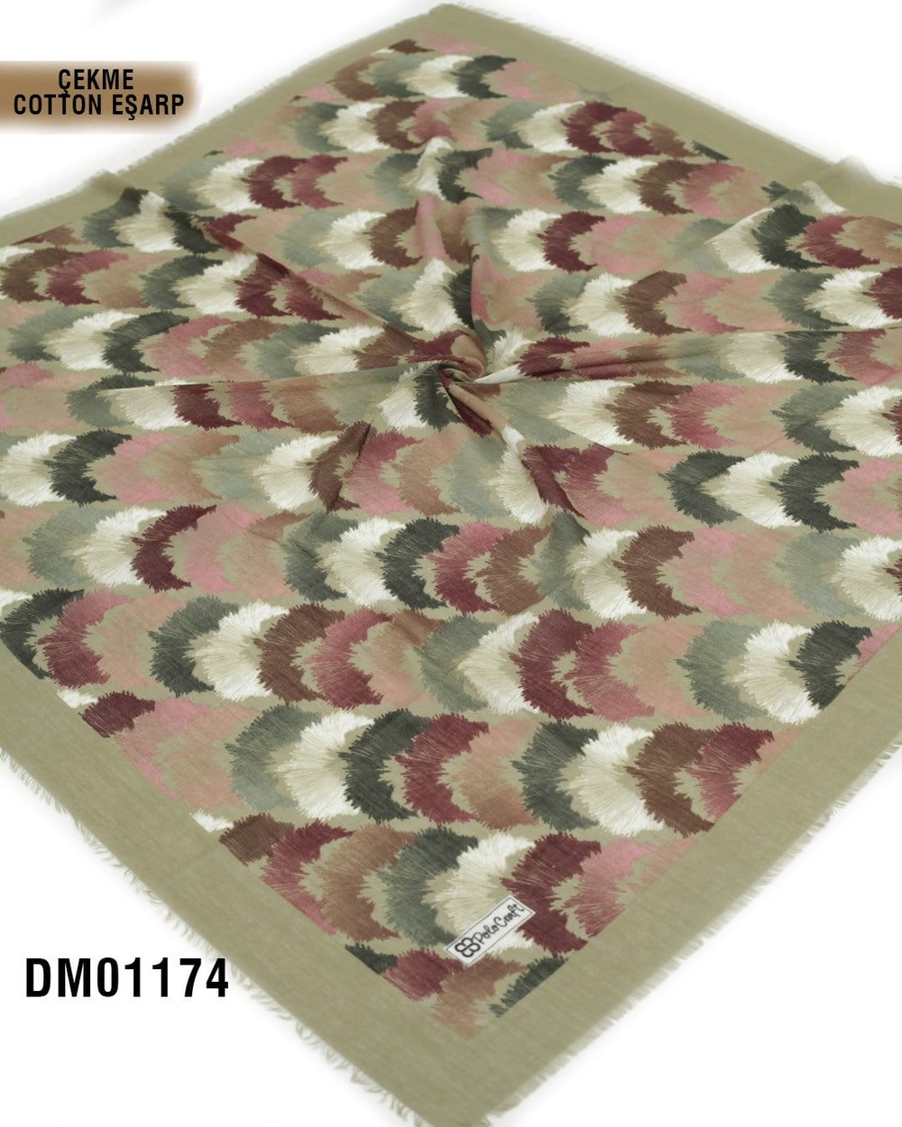 POLO CRAFT Çekme Pamuk Eşarp 100*100cm  DM01174-1830